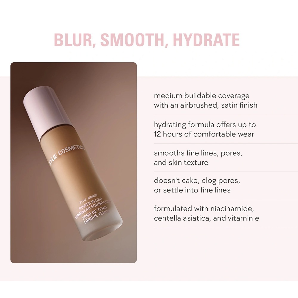 Kylie Cosmetics Power Plush Longwear Foundation-2.5 W - Picture 9 of 9